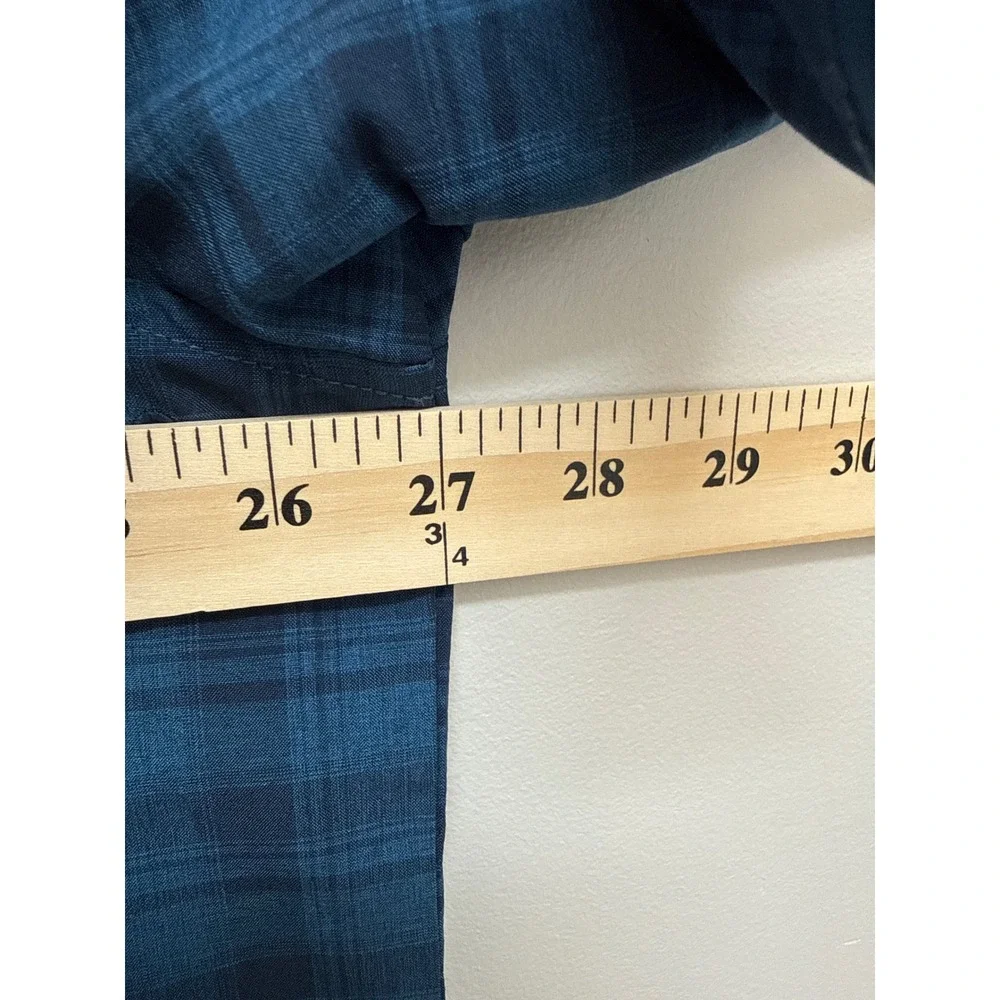 Orvis Blue Plaid Short Sleeve Button Down Shirt Mens XXL - Picture 6 of 7
